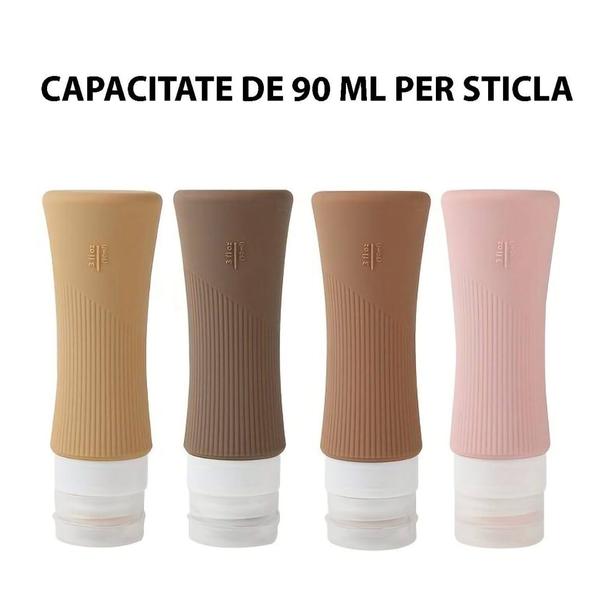 Set 17 Recipiente Calatorie, Rezistente la Scurgeri, Maleabile, Perie Curatare, Gentuta Cosmetice - imagine 3