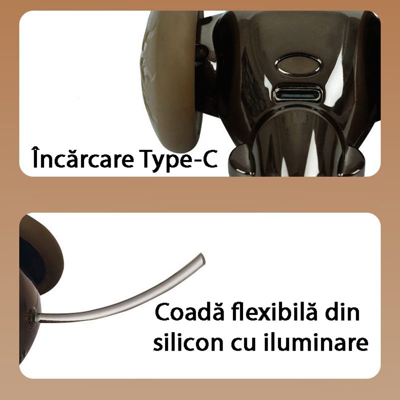 Șoricel automat pentru pisici, încărcare rapidă USB-C