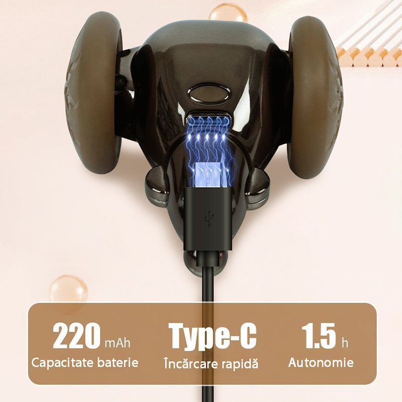 Șoricel automat pentru pisici, încărcare rapidă USB-C