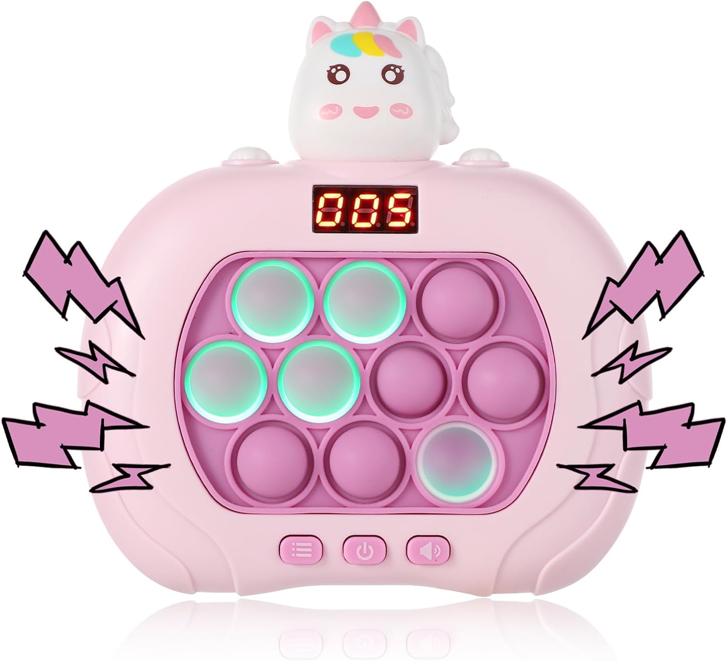 jucarie-pop-it-electronica-cu-display-unicorn Jucărie Pop It electronică cu display și 999