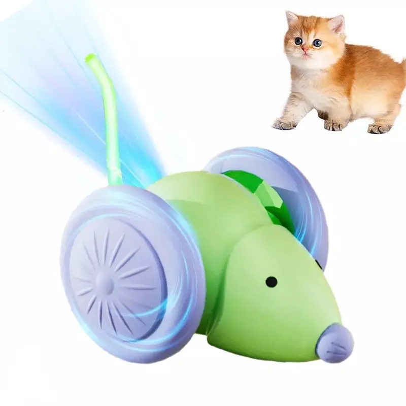 Jucărie interactivă pentru pisici cu coadă LED RGB