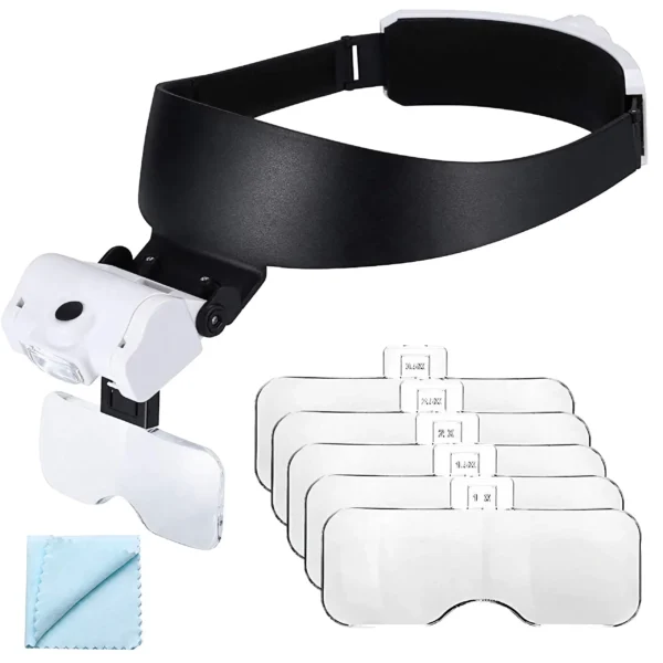 lupa LED Miraza cu lumina activată și baterii