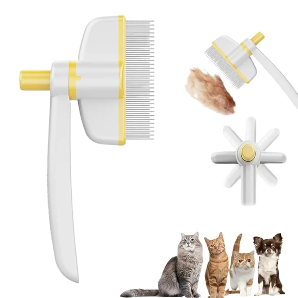 perie-animale-anti-purici-miraza-rotativa-caini-pisici Perie animale anti purici Miraza rotativa cu dinti metalici pentru caini si pisici